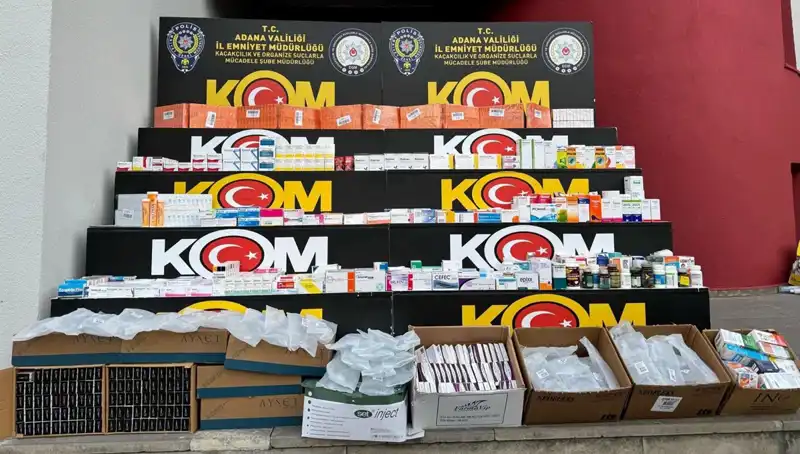 Adana’da Yasa Dışı İlaç Operasyonu: 200 Bin Liralık Ele Geçirildi