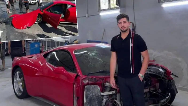 Ferrari'si Hurdaya Dönen Milyonerin Duygusal İtirafı: "Binemeden Gitti"