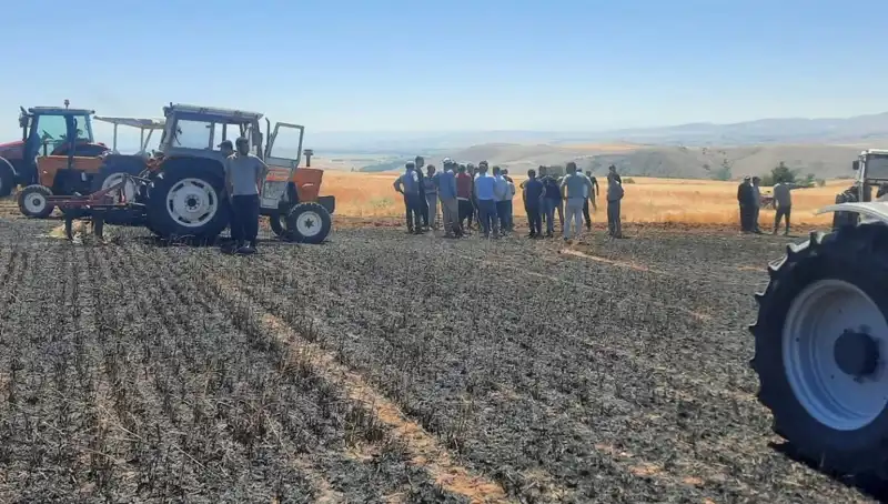 Yozgat'ta 100 Dönüm Anız Yangını, Tarımda Büyük Kayıplara Yol Açtı